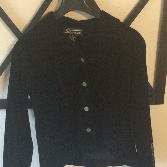 Squeeze Jackets & Coats Squeeze Girls Black Velvet Jacket Poshmark